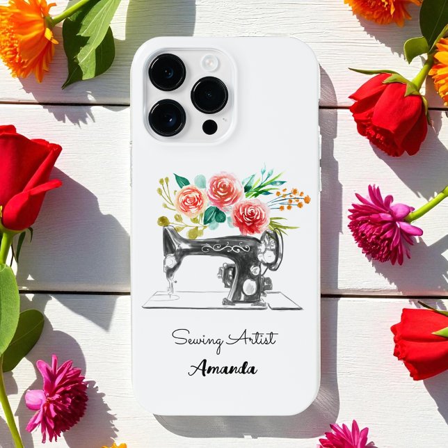 Nähmaschine Schneider Seamstress-Quilter iPhone Hülle (Von Creator hochgeladen)