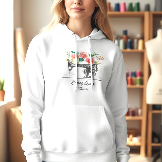Nähmaschine Schneider Seamstressweiß Hoodie (Von Creator hochgeladen)