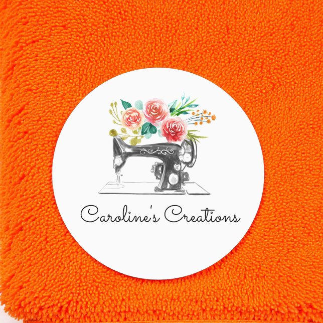 Nähmaschine Schwarz-weiß Seamstress Schneider Etiketten (Von Creator hochgeladen)