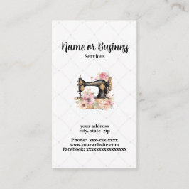 Nähmaschine Visitenkarte