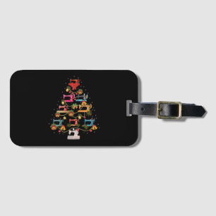 Nähmaschine Weihnachtsbaum Gepäckanhänger