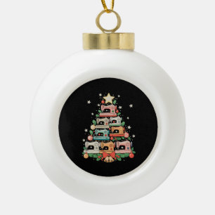 Nähmaschine Weihnachtsbaum Stich Stricken Nähen Xm Keramik Kugel-Ornament