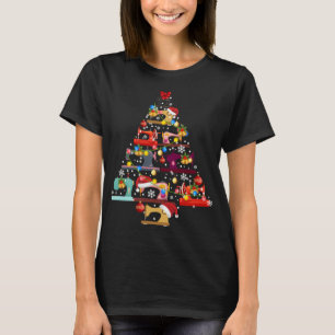Nähmaschinen Weihnachtsbaum Quilt Nähliebhaber T-Shirt