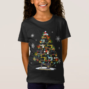 Nähmaschinen Xmas Tree Lights Quilters Christma T-Shirt