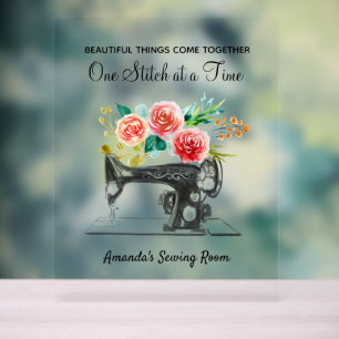 Nähmaschinenbeschriftung Acrylschild