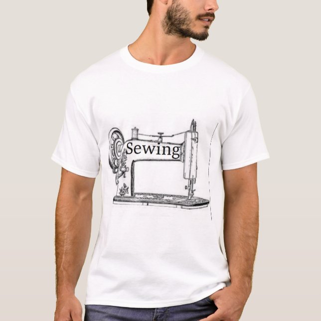 Nähmaschinendesign T-Shirt (Vorderseite)