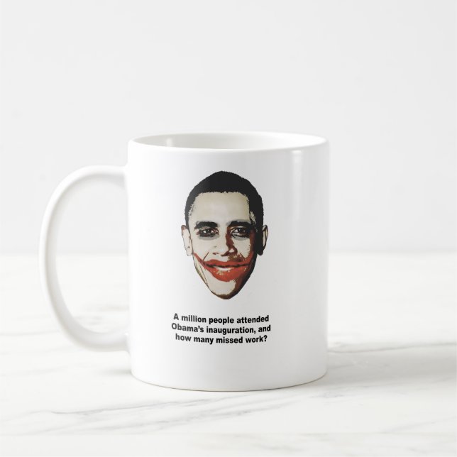 Nahmen Millionen Menschen Obamas an Einweihung Tasse (Links)