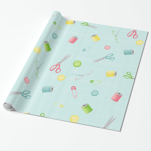 Nähmuster Geschenkpapier (Ungerollt)
