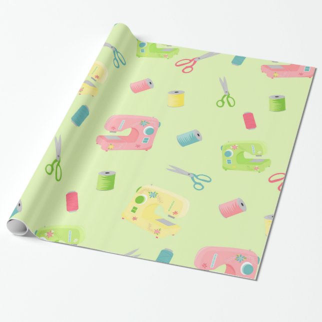 Nähmuster Geschenkpapier (Ungerollt)