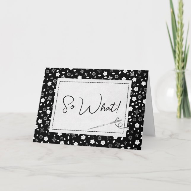 Nähnadel zum 60. Geburtstag Karte (Vorderseite)