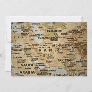 Nahost-Karte Einladung