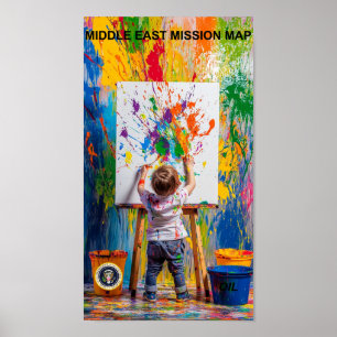 Nahost-Missionskartenposter Poster