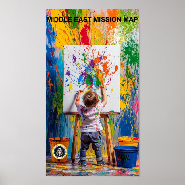 Nahost-Missionskartenposter Poster (Vorne)