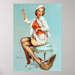 Nähpin Up Poster