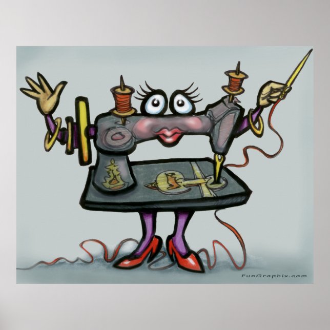 Nähplakat Poster (Vorne)