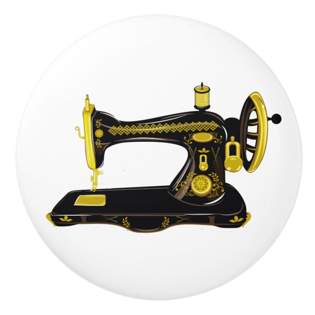 Nähraum-Keramik-Knob - SRF Keramikknauf (Vorderseite)