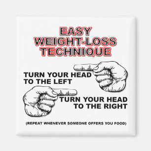 Nährender Gewicht-Verlust lustiger Magnet