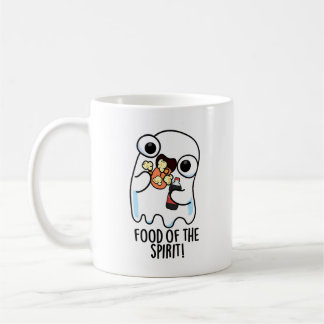 Nahrung des Geistes Funny Ghost Pun Kaffeetasse