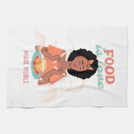 Nahrung ist Liebe sichtbar gemacht Geschirrtuch