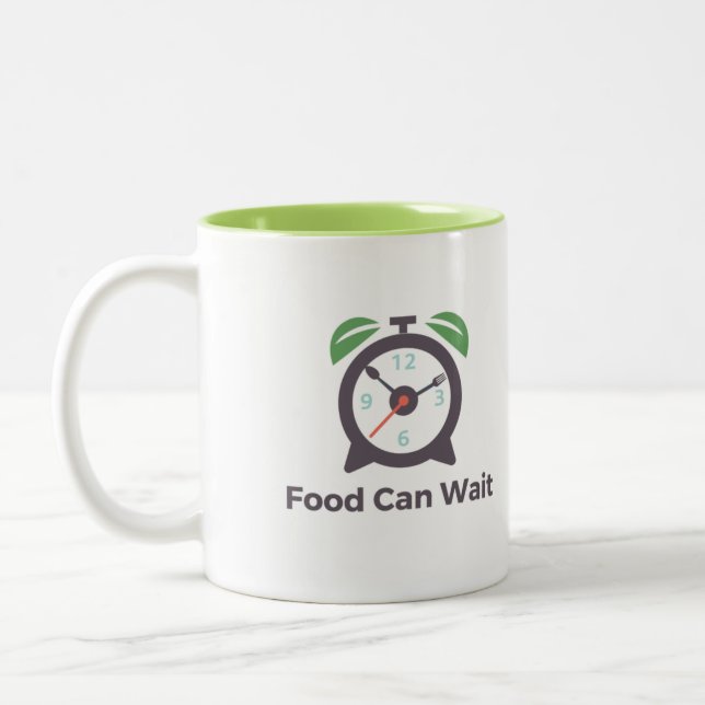 Nahrung kann Zwei-Ton Tasse warten (Links)