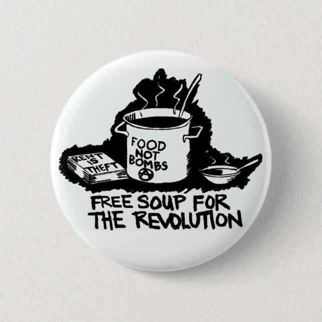 Nahrung nicht bombardiert Knopf Button (Vorderseite)