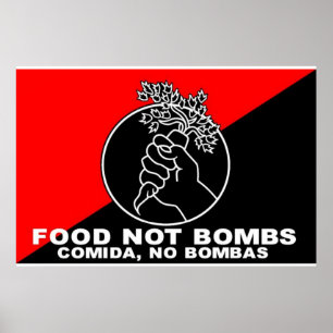 Nahrung nicht bombardiert Plakat