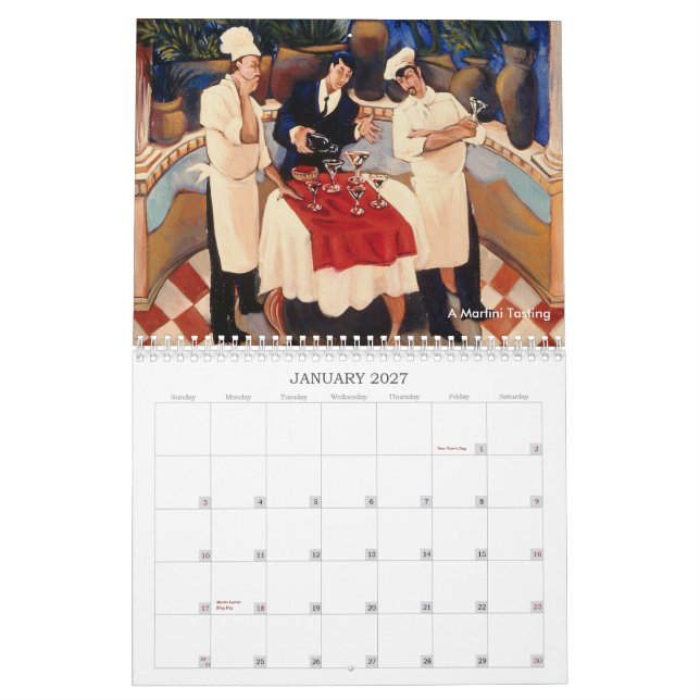 Nahrung u. Wein | die Malereien von Andrea… Kalender (Jan 2027)