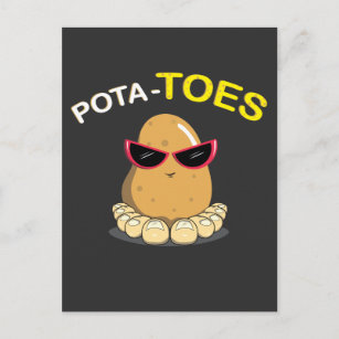 Nahrungpuppe Kartoffelpflanzentüte Postkarte