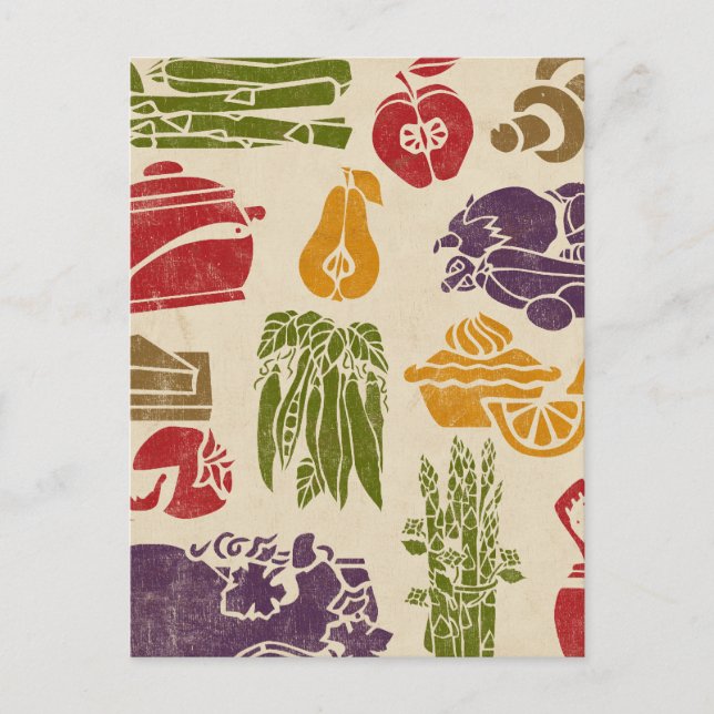 Nahrungsfeier Rezept Postkarte (Vorderseite)