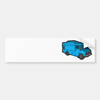 Nahrungsmittel-LKW: Grundlegend (blau) Autoaufkleber