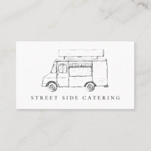 Nahrungsmittel-LKW-Visitenkarten