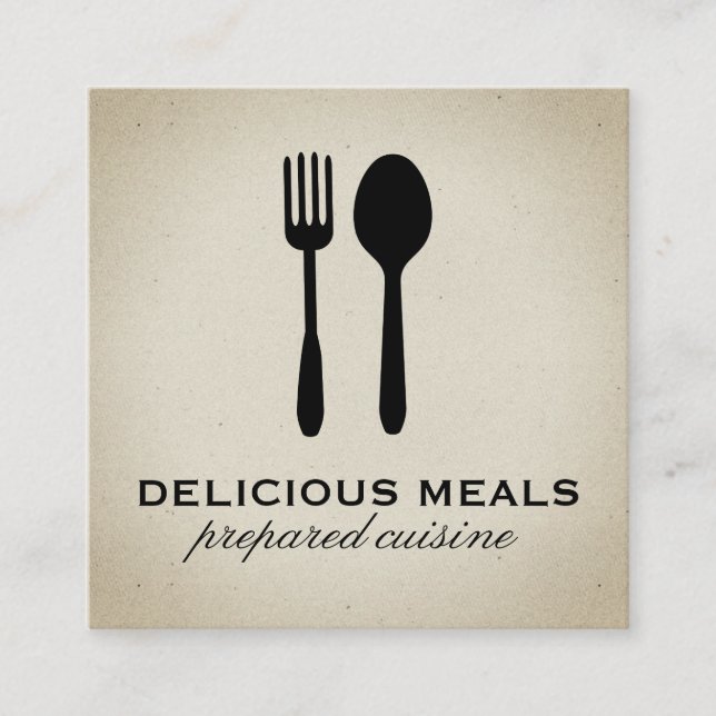 Nahrungsmittel Quadratische Visitenkarte (Vorderseite)