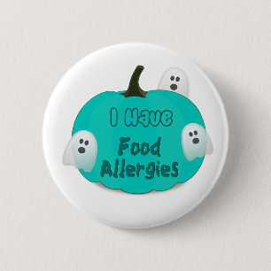 Nahrungsmittelallergie-aquamariner Button