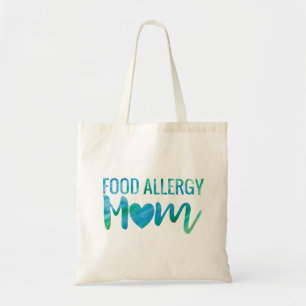 Nahrungsmittelallergie-Mama Watercolor-Typografie- Tragetasche