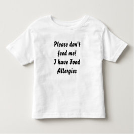 Nahrungsmittelallergie-T-Shirt Kleinkind T-shirt