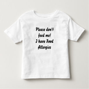 Nahrungsmittelallergie-T-Shirt Kleinkind T-shirt