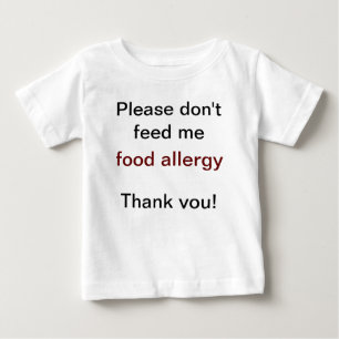Nahrungsmittelallergie-warnendes Shirt