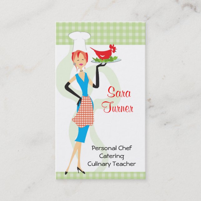 NahrungsmittelKoch, der Geschäfts-Karte kocht Visitenkarte (Vorderseite)