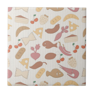 Nahrungsmittelmuster 2 fliese