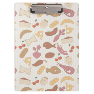 Nahrungsmittelmuster 2 klemmbrett