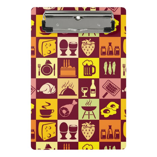 Nahrungsmittelmuster 3 mini klemmbrett (Vorderseite)