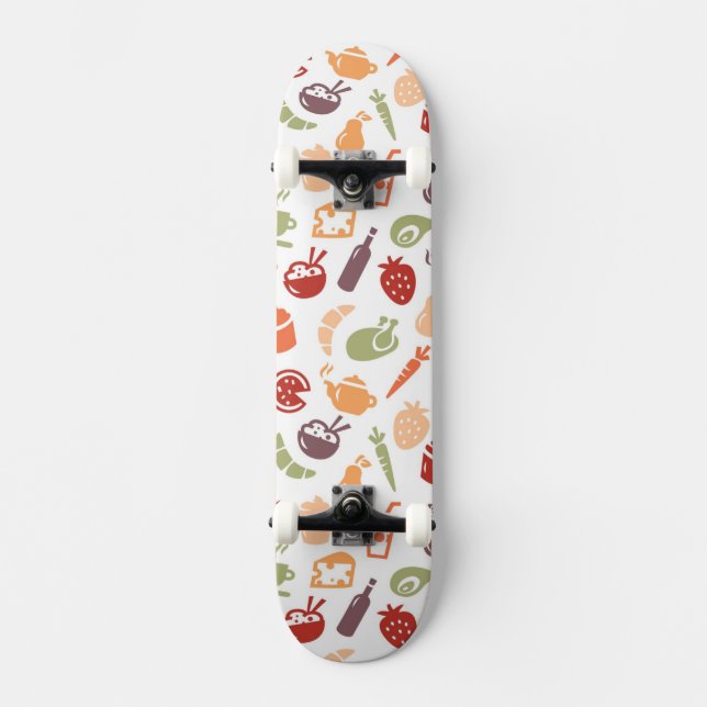 Nahrungsmittelmuster Skateboard (Vorderseite)