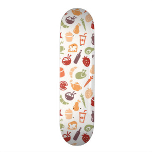Nahrungsmittelmuster Skateboard