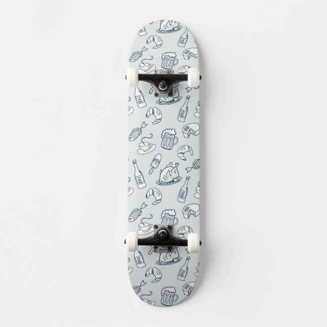 Nahrungsmittelmuster Skateboard (Vorderseite)