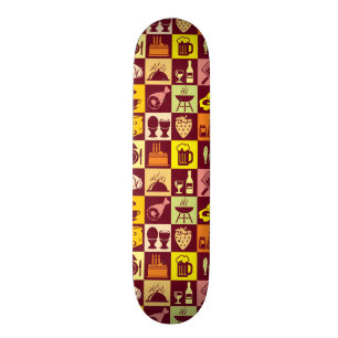 Nahrungsmittelmuster Skateboard