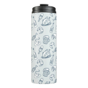Nahrungsmittelmuster Thermosbecher