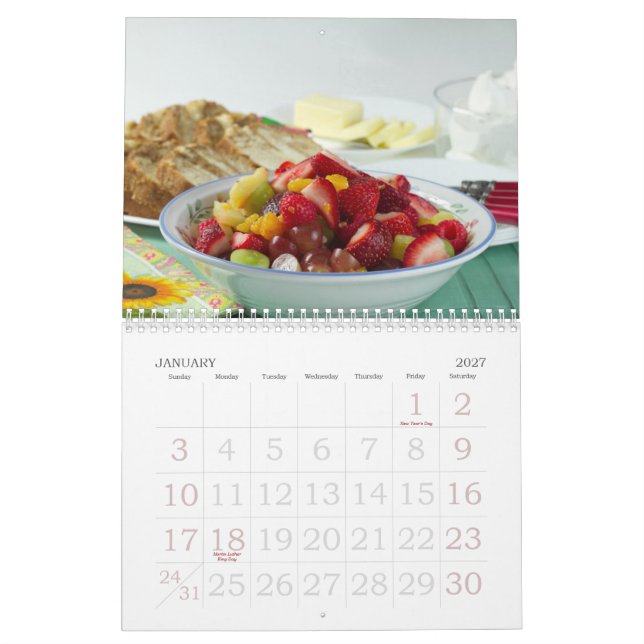 Nahrungsmittelphotographie 2012 kalender (Jan 2027)