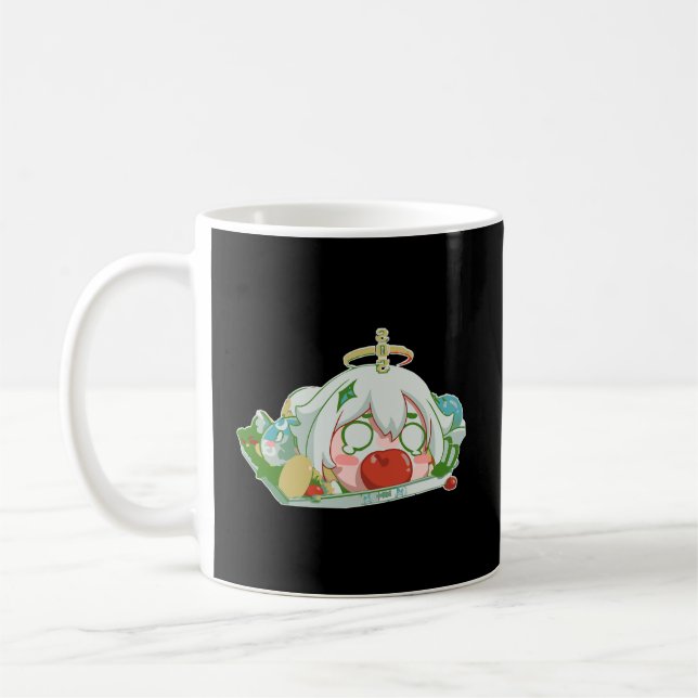 Nahrungsnoteinwirkung Genshin Paimon Kaffeetasse (Links)
