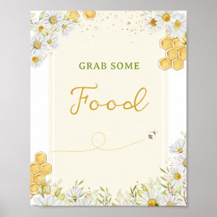 Nahrungstisch Hummel Party Baby Braut Hummel Dusch Poster