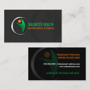 NahrungWellness und Fitness-Trainer Visitenkarte